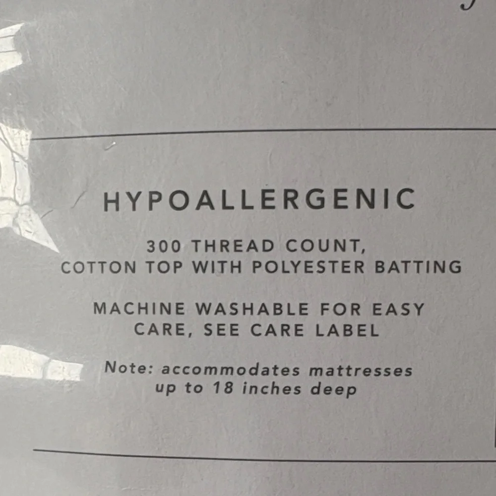 Pottery Barn Teen Essential Mattress Pad - White- full size-NFS do not buy